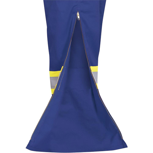 7706 FR-Tech&reg; Flame-Resistant Coverall with Leg Zippers, Size 36, Royal Blue, 9.7 cal/cm² Les Fournitures Industrielles Méga