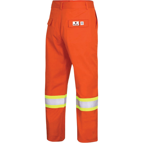 7763 Pantalon de s&eacute;curit&eacute; haute visibilit&eacute; r&eacute;sistant aux arcs &eacute;lectriques FR-Tech 88/12, 36, x 30, Orange haute visibilit&eacute;, 9,7 cal/cm² Les Fournitures Industrielles Méga