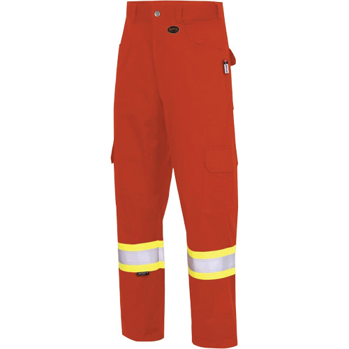 7765 FR-Tech&reg; 88/12 Arc Rated High-Visibility Safety Cargo Pants, 32, x 34, High Visibility Orange, 10 cal/cm² Les Fournitures Industrielles Méga