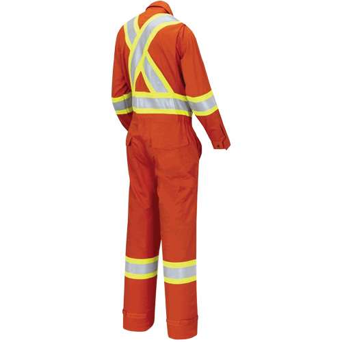 7702W FR-Tech&reg; Women's FR/Arc-Rated Coveralls, Size X-Small, High Visibility Orange, 10 cal/cm² Les Fournitures Industrielles Méga