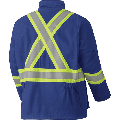 5523 Manteau de s&eacute;curit&eacute; ignifuge, Petit, Bleu royal, 58 cal/cm² Les Fournitures Industrielles Méga