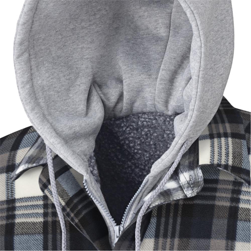 415BG Quilted Hooded Shirt, Men's, X-Small, Multi-Colour Les Fournitures Industrielles Méga