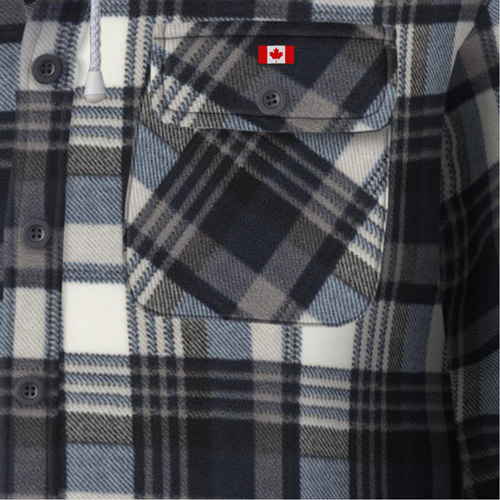415BG Quilted Hooded Shirt, Men's, X-Small, Multi-Colour Les Fournitures Industrielles Méga
