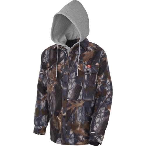 415CM Quilted Hooded Shirt, Men's, X-Small, Multi-Colour Les Fournitures Industrielles Méga