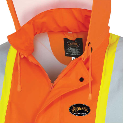 5892PKT Veste de s&eacute;curit&eacute; imperm&eacute;able &agrave; haute visibilit&eacute; ignifuge, T-petit, Orange haute visibilit&eacute; Les Fournitures Industrielles Méga