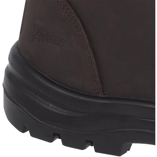 1028 Bottes de travail 8" marron, Cuir, Embout Acier, Taille 10 Les Fournitures Industrielles Méga