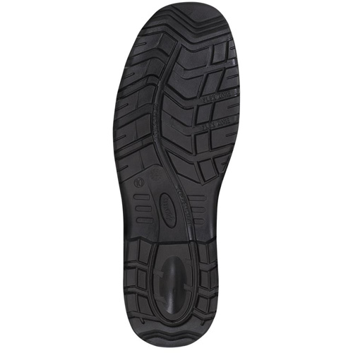 1027 Bottes de travail 8" noires, Cuir, Embout Acier, Taille 10 Les Fournitures Industrielles Méga