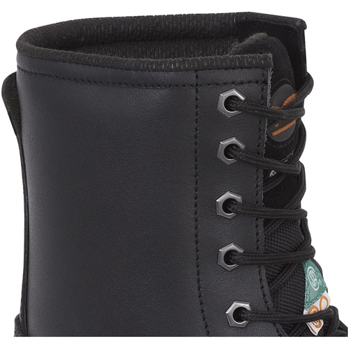1027 Bottes de travail 8" noires, Cuir, Embout Acier, Taille 10 Les Fournitures Industrielles Méga
