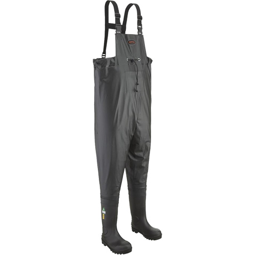 1043 Chest Waders, 10, Steel Toe Les Fournitures Industrielles Méga