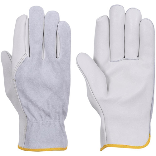 535G Beige Driver's Gloves, Small, Grain Cowhide Palm Les Fournitures Industrielles Méga