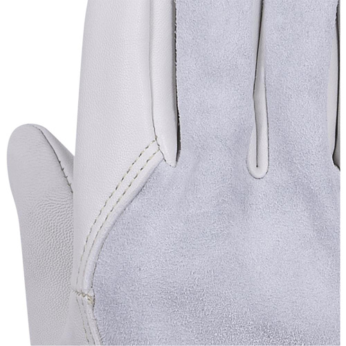 535G Beige Driver's Gloves, Small, Grain Cowhide Palm Les Fournitures Industrielles Méga