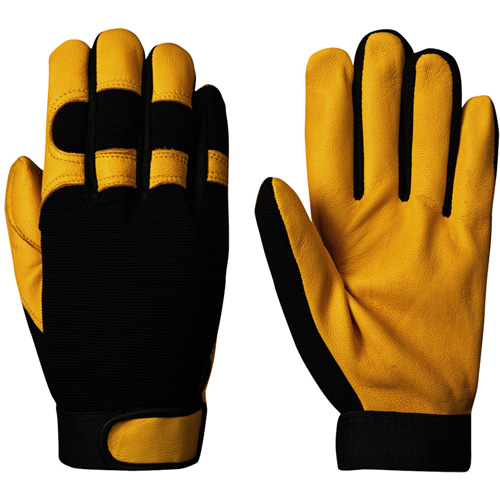 890 Mechanic's Style Ergonomic Gloves, Grain Goatskin Palm, Size Small Les Fournitures Industrielles Méga
