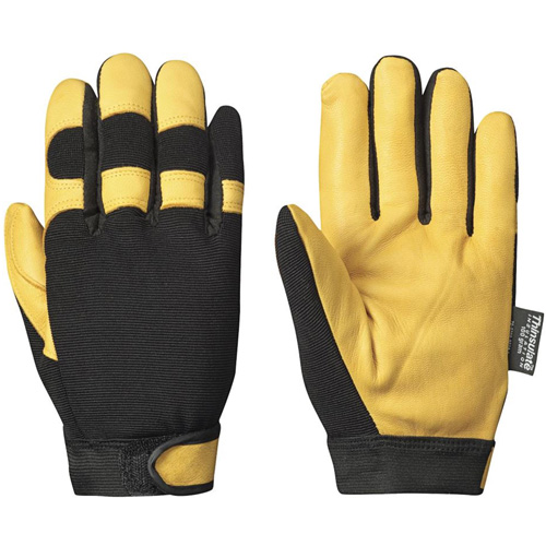 891 Mechanic's Style Insulated Ergonomic Gloves, Grain Goatskin Palm, Size Small Les Fournitures Industrielles Méga