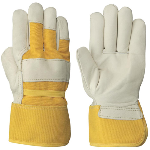 537FLRF Gants d'appareilleur isol&eacute;s, Taille unique, Paume en Cuir fleur de vache, Doublure en Boa Les Fournitures Industrielles Méga