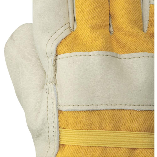 537FLRF Gants d'appareilleur isol&eacute;s, Taille unique, Paume en Cuir fleur de vache, Doublure en Boa Les Fournitures Industrielles Méga