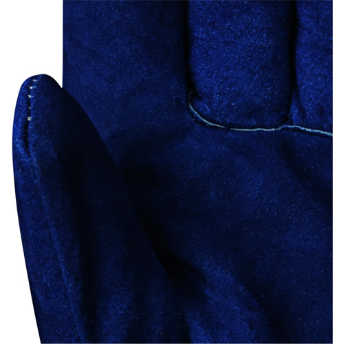 630 Gants d'appareilleur isol&eacute;s bleus, Taille unique, Paume en Cuir de vache refendu, Doublure en Boa Les Fournitures Industrielles Méga