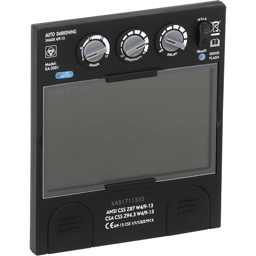 Filtre dobscurcissement automatique large &agrave; intensit&eacute; variable Advantage Plus, 5-1/4" la x 4-1/2" h Champ de vision, Pour utilisation avec S26200 Les Fournitures Industrielles Méga
