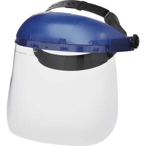 Masque protecteur avec coque simple de la s&eacute;rie 390 Premium, Ac&eacute;tate, Suspension Rochet Les Fournitures Industrielles Méga