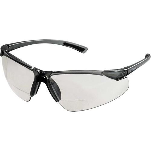 XM340RX Safety Glasses with 2X Magnification, Clear Lens, Anti-Scratch, ANSI Z87+/Meets/Exceeds CSA Z94.3 Les Fournitures Industrielles Méga