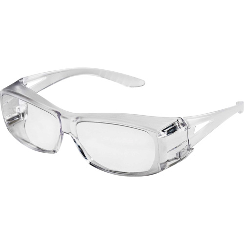 X350 Lunettes de s&eacute;curit&eacute; OTG, Lentille Transparent, Anti-&eacute;gratignures, ANSI Z87+/R&eacute;pond ou surpasse la norme CSA Z94.3 Les Fournitures Industrielles Méga
