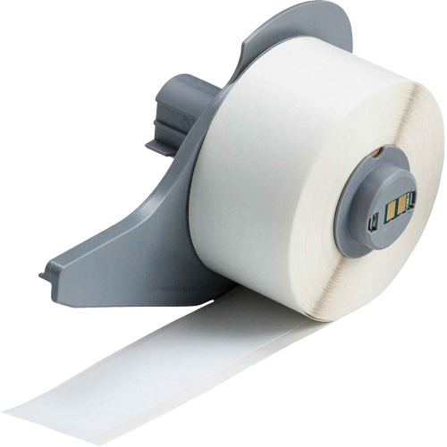 Ruban adh&eacute;sif permanent toutes saisons pour &eacute;tiquettes, Vinyle, Blanc, Largeur de 1" Les Fournitures Industrielles Méga
