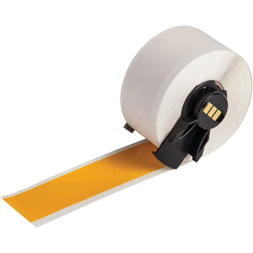 Multi-Purpose Label Tape, Vinyl, Yellow, 1" Width Les Fournitures Industrielles Méga