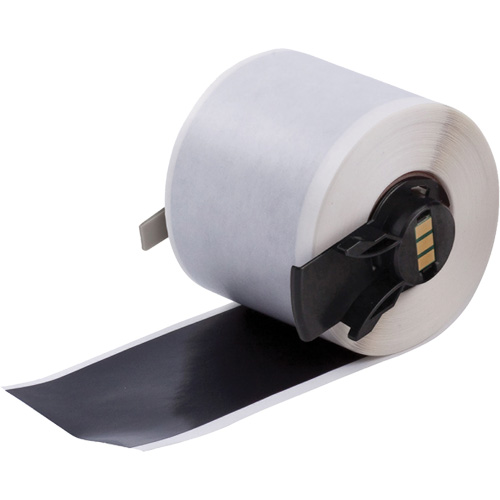 Multi-Purpose Label Tape, Vinyl, Black, 1.9" Width Les Fournitures Industrielles Méga