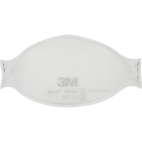 Appareil de protection respiratoire contre les particules pour soins de sant&eacute; et masque chirurgical 1870+ Aura, N95, Certifi&eacute; NIOSH/Homologu&eacute; FDA Les Fournitures Industrielles Méga