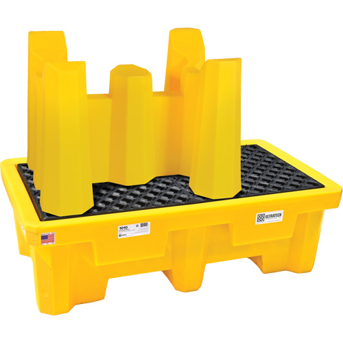 Syst&egrave;me de confinement Ultra-Drum sans drain pour 4 barils, 53" lo x 53" la x 77,8" ha, 3000 gal. US Capacit&eacute; Les Fournitures Industrielles Méga