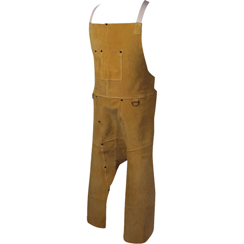 Tablier Caiman Boarhide, Salopette &agrave; jambes fendues, 42" lo, Brun Les Fournitures Industrielles Méga