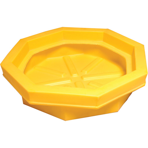 Ultra-Drum Tray&reg; without Grating, 32" L x 32" W x 8.1" H, 22.8 US gal. Spill Capacity Les Fournitures Industrielles Méga