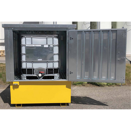 Steel Ultra-IBC Hard Top, 71.1" L x 83.1" W x 66.3" H, 5640 lbs. Load Capacity Les Fournitures Industrielles Méga