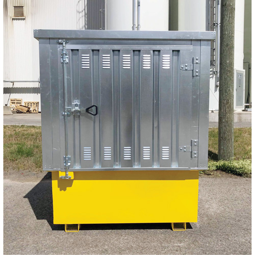 Steel Ultra-IBC Hard Top, 71.1" L x 83.1" W x 66.3" H, 5640 lbs. Load Capacity Les Fournitures Industrielles Méga