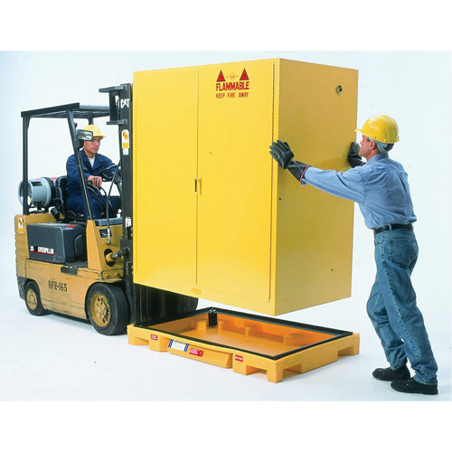 Double Drum Ultra-Safety Cabinet Bladder System, 63" lo x 38,5" la x 6,3" h, Capacit&eacute; de charge 3000 lb Les Fournitures Industrielles Méga