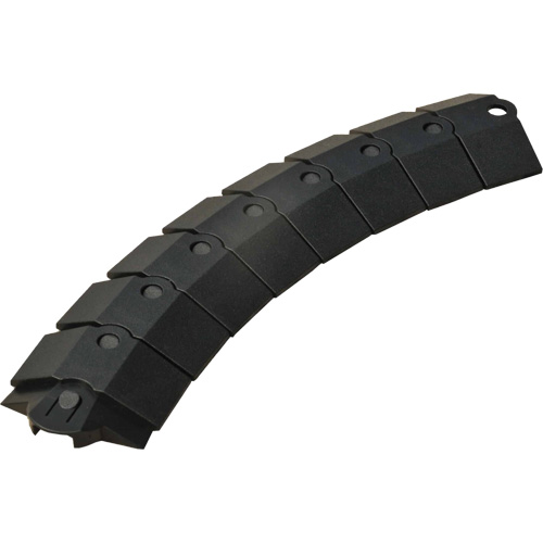 Small Ultra-Sidewinder Cable Protection System&reg; with Endcaps, 39.5" x 3" x 0.8", 2000 lbs. (1 tons) Les Fournitures Industrielles Méga