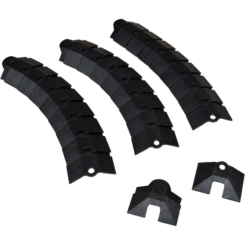 Large Ultra-Sidewinder Cable Protection System&reg; with Endcaps, 34" x 13.6" x 2.1", 260 lbs. (0.13 tons) Les Fournitures Industrielles Méga