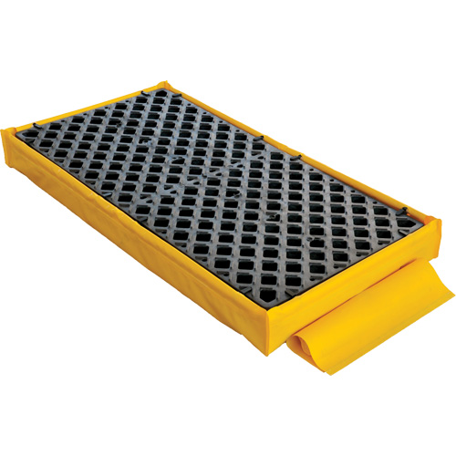 2-Drum Flexible Ultra-Spill Deck&reg; Bladder System, 88 US gal. Spill Capacity, 48" x 27" x 5" Les Fournitures Industrielles Méga
