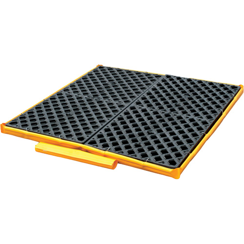 4-Drum Flexible Ultra-Spill Deck&reg; Bladder System, 110 US gal. Spill Capacity, 51" x 48" x 5" Les Fournitures Industrielles Méga