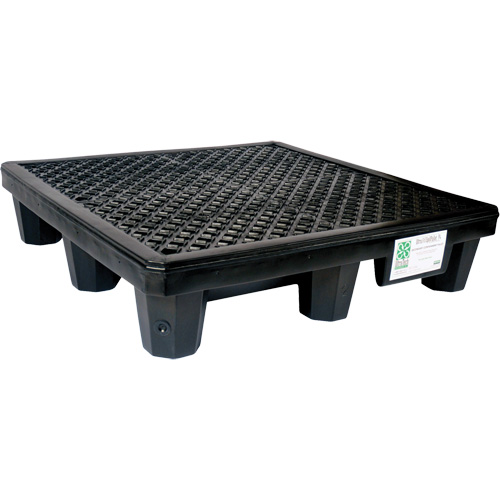 4-Drum Economy Ultra-Spill Pallet&reg;, 66 US gal. Spill Capacity, 53" x 53" x 11.8" Les Fournitures Industrielles Méga