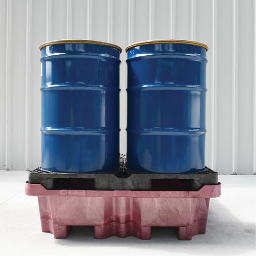 Palette de d&eacute;versement Ultra-Spill King, 4 barils, Capacit&eacute; de d&eacute;versement 85 gal. US, 51" x 51" x 17,5" Les Fournitures Industrielles Méga