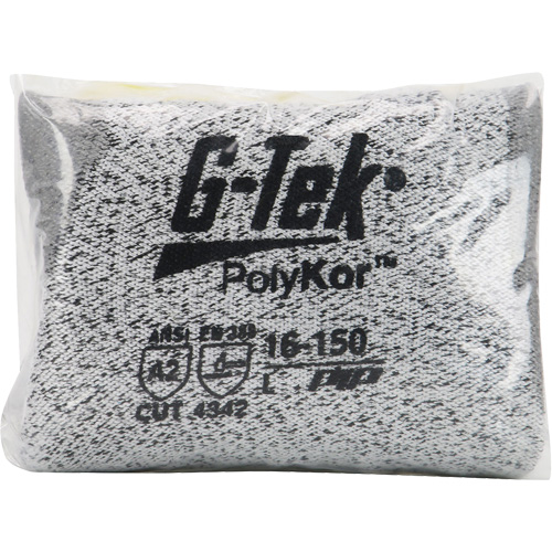 G-Tek&reg; Seamless Knit Cut-Resistant Gloves, Size X-Small, 13 Gauge, Polyurethane Coated, PolyKor&reg; Shell, ASTM ANSI Level A2/EN 388 Level B Les Fournitures Industrielles Méga