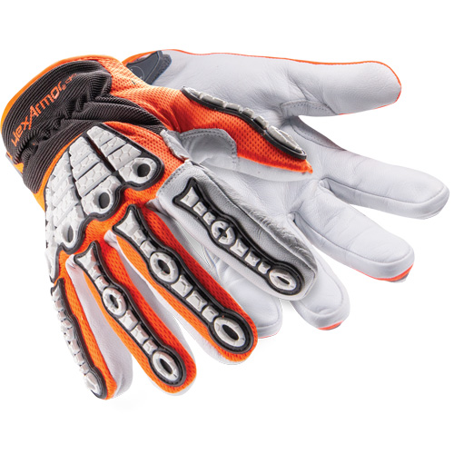 Gants r&eacute;sistants aux chocs Chrome SLT Oasis 4073, 6/T-petit, Paume en Ch&egrave;vre, Poignet Boucle et crochet Les Fournitures Industrielles Méga