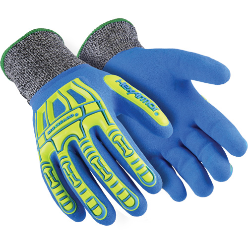 Gants r&eacute;sistants aux coupures Rig Lizard Fluid 7102, Taille 5/2T-petit, Calibre 13, Rev&ecirc;tement Nitrile, Enveloppe en Fibre de verre/PEHP, ASTM ANSI niveau A4 Les Fournitures Industrielles Méga