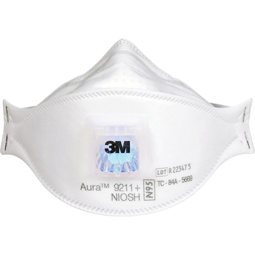 Respirateur &agrave; particules Aura 9211+, N95, Certifi&eacute; NIOSH Les Fournitures Industrielles Méga