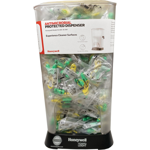 Distributeur de bouchons doreille filaires HL400 AM avec boîte de bouchons doreille LPF-30 Les Fournitures Industrielles Méga