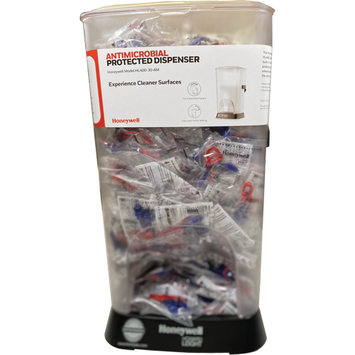 Distributeur de bouchons doreille filaires HL400 AM avec boîte de bouchons doreille AS-30R Les Fournitures Industrielles Méga