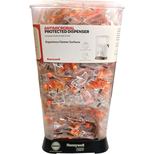 Distributeur de bouchons doreille filaires HL400 AM avec boîte de bouchons doreille TF-30 Les Fournitures Industrielles Méga