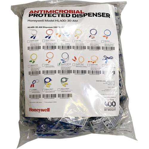 SDT-30 Earplugs Refill for HL400 Dispenser, Bulk - Polybag, Corded Les Fournitures Industrielles Méga