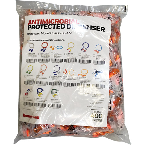 TFP-30 Earplugs Refill for HL400 Dispenser, Bulk - Polybag, Corded Les Fournitures Industrielles Méga