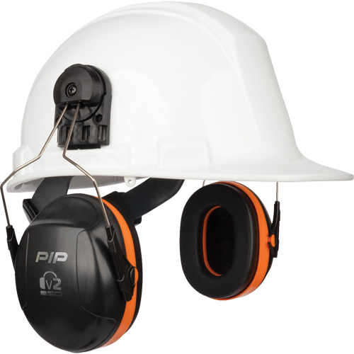 Coquilles antibruit passives V2 Dynamic, Fixation pour casque, 24 NRR dB Les Fournitures Industrielles Méga